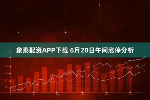 象泰配资APP下载 6月20日午间涨停分析