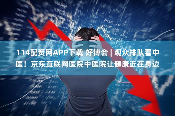 114配资网APP下载 好博会 | 观众排队看中医！京东互联网医院中医院让健康近在身边