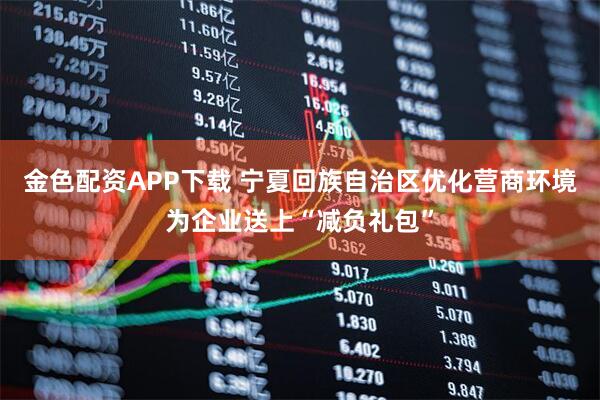 金色配资APP下载 宁夏回族自治区优化营商环境为企业送上“减负礼包”